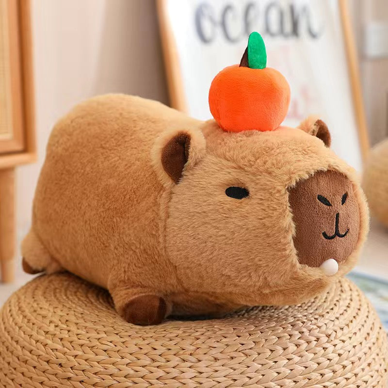 【Ahhkawaii】2023 New Capybara Bubble Blowing Squeaky Plush Toy Gift