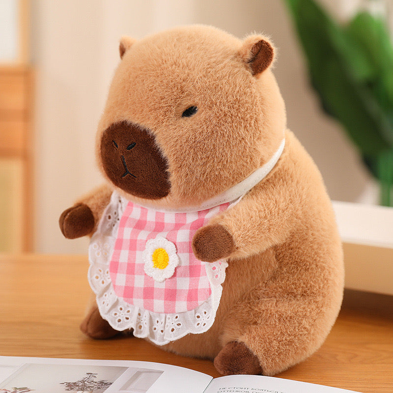 【Ahhkawaii】2023 New Cute Capybara Plush Doll Dress-Up Stuffed Toy Pillow