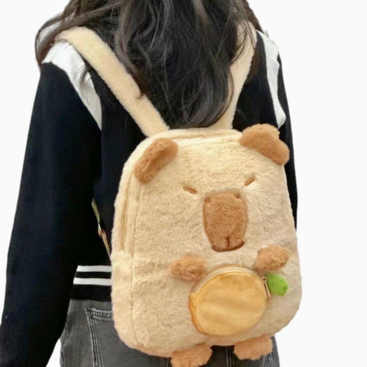 Capybara Plush Large Capacity Versatile Backpack