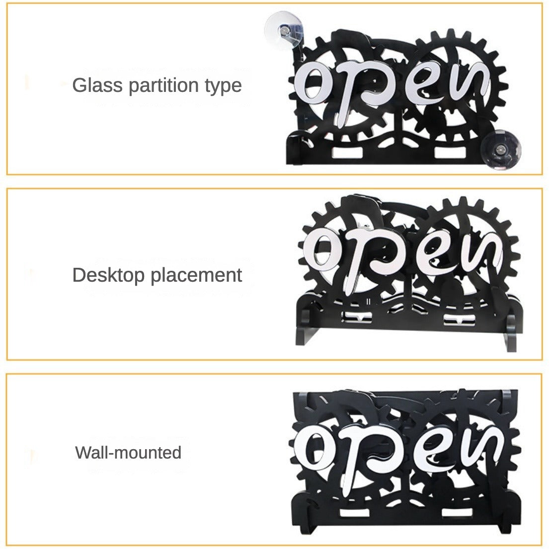 2024 New Plastic Creative Open and Closed Switch Decorative Ornament
