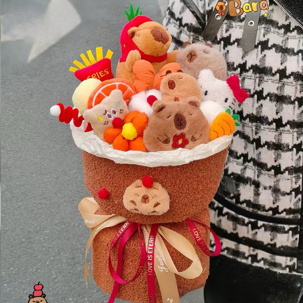 Capybara Plush Toy Bouquet - Romantic Valentine's Day and Birthday Gift