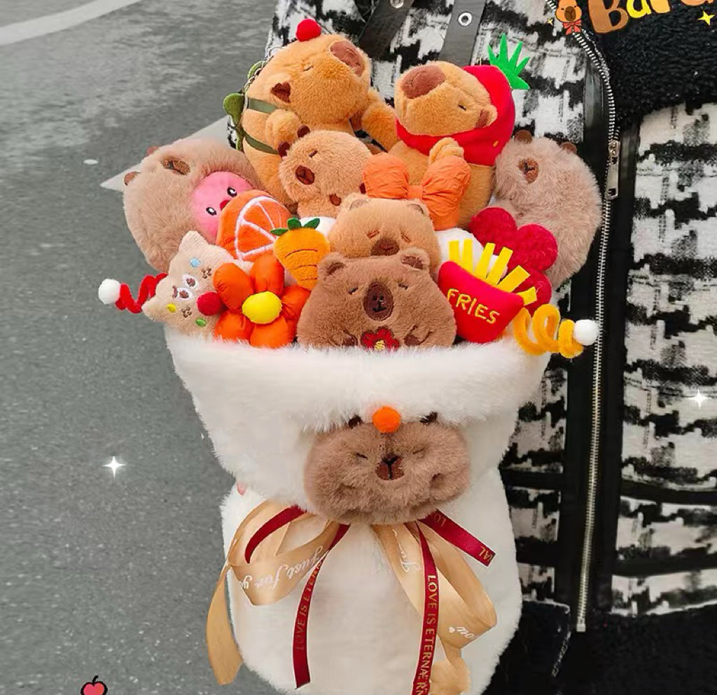 Capybara Plush Toy Bouquet - Romantic Valentine's Day and Birthday Gift