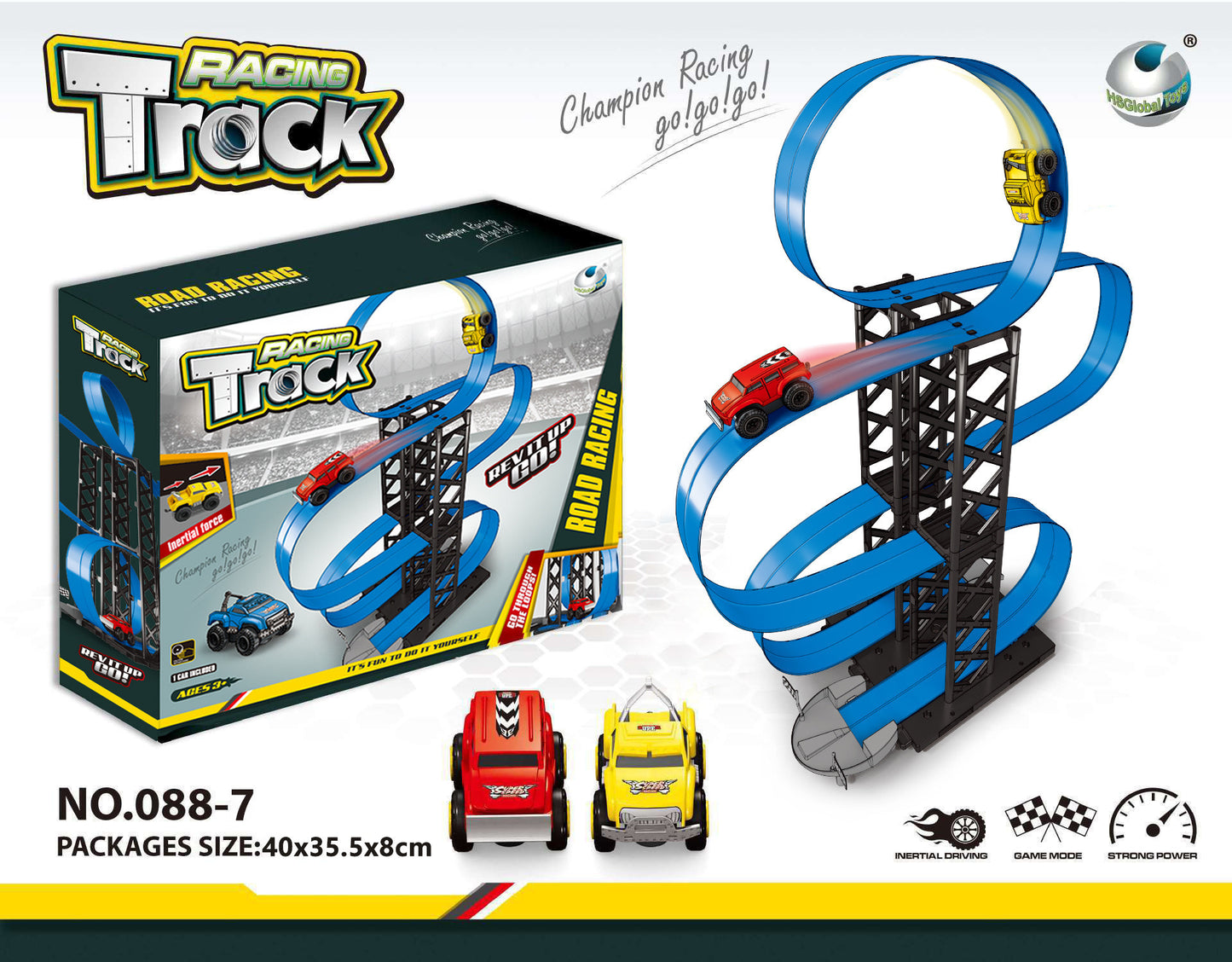 Anti-Gravity Wall Climbing Magnetic Track Toy Car