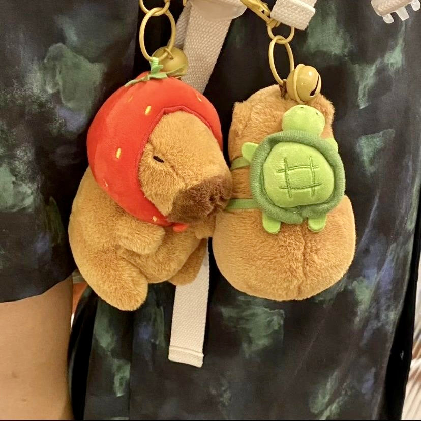 Ahhkawaii】Capybara Plush Toy Cute Backpack Keychain Gift