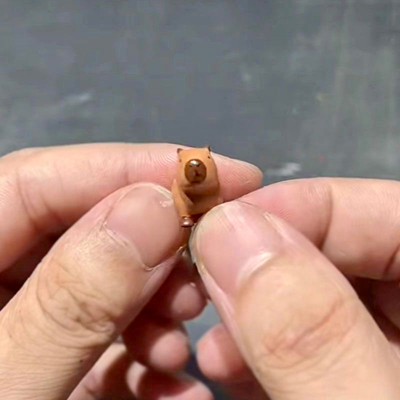 【Ahhkawaii】2023 New Fashionable Capybara Cute Handcrafted Ear Clip Ear Jewelry