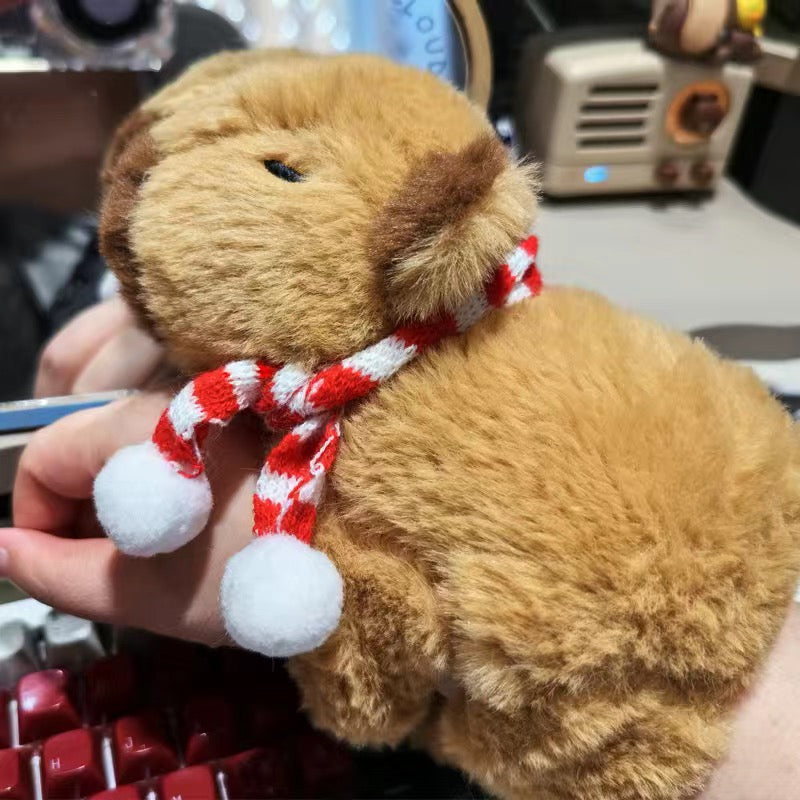 【Ahhkawaii】Hugging Wrist Capybara Plush Toy with Patting Hoop