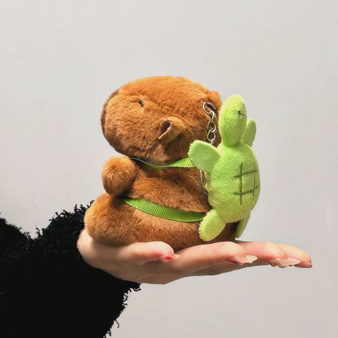 2024 New Plush Cute Turtle Backpack Capybara AirPods Earphone Case