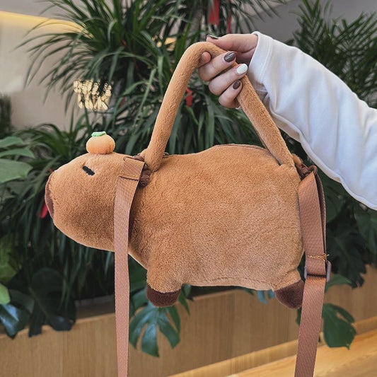 2024 Spring New Capybara Plush Versatile Tote Backpack