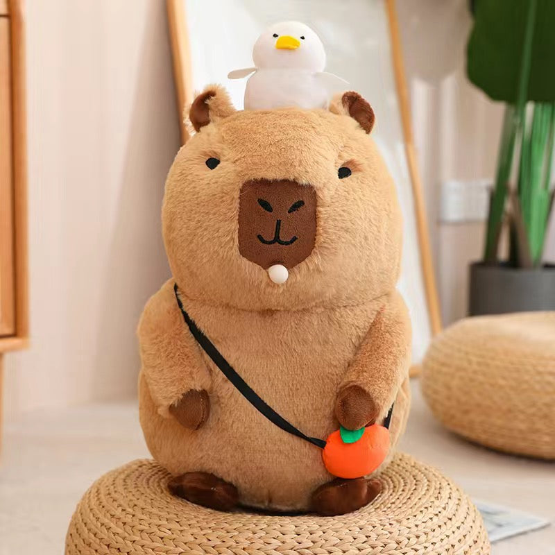 【Ahhkawaii】2023 New Capybara Bubble Blowing Squeaky Plush Toy Gift