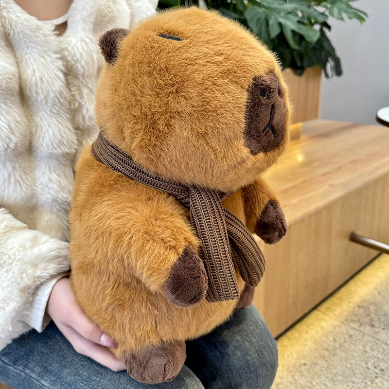 Gentleman Scarf Capybara Plush Toy Gift