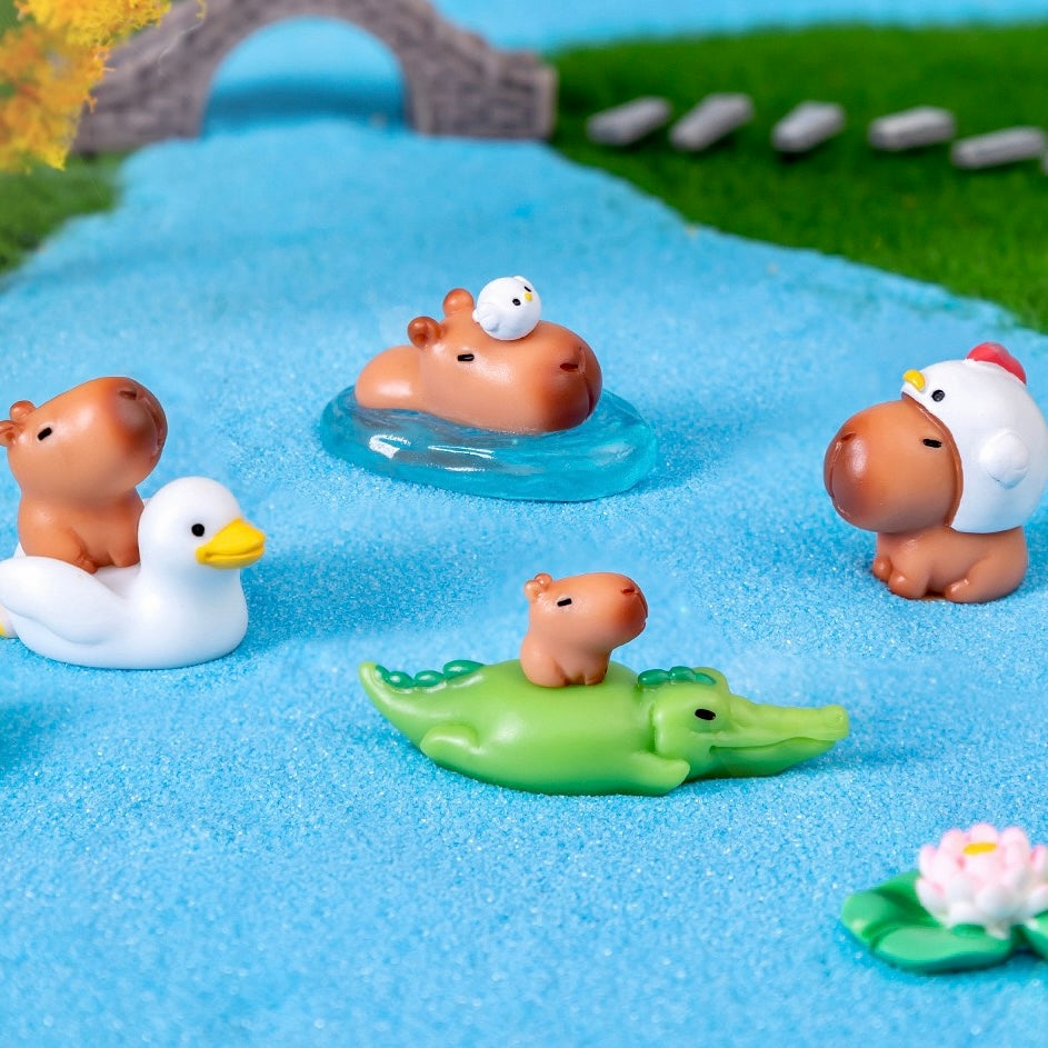 Capybara and Friends Mini Creative Adorable Desktop Ornaments