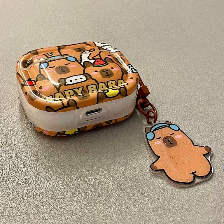 Cute Capybara Family AirPods Case