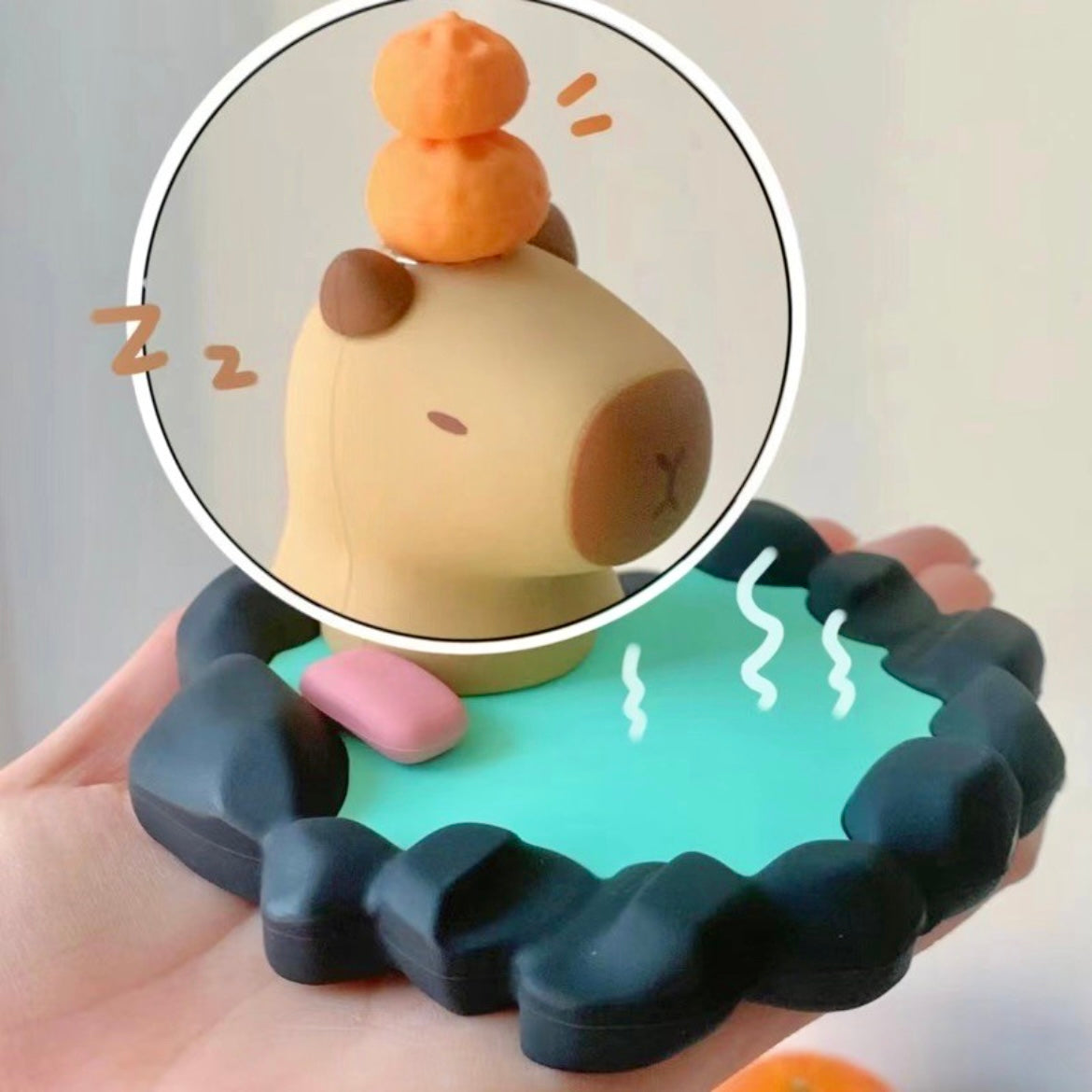 Hot Spring Capybara Phone and Tablet Stand Creative Gift