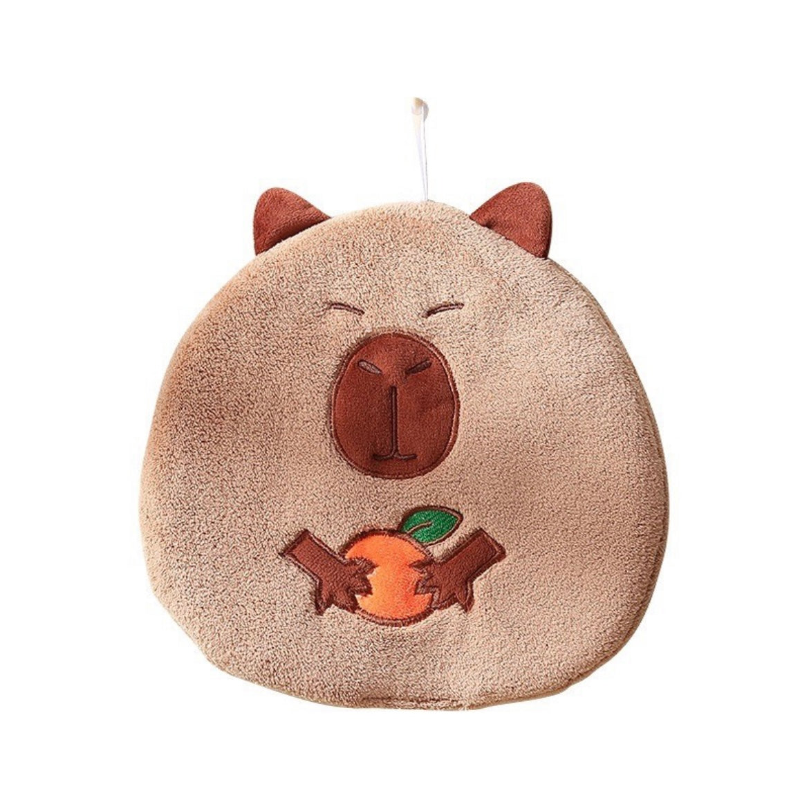 Coral Velvet Cute Capybara Quick-Drying Face Towel and Hand Towel