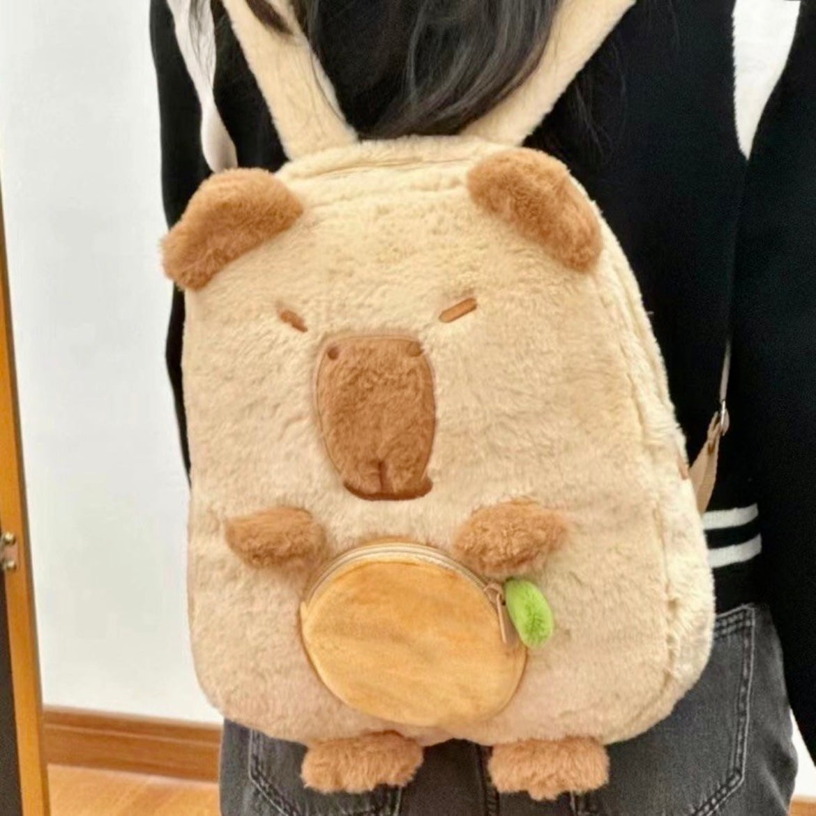 Capybara Plush Large Capacity Versatile Backpack
