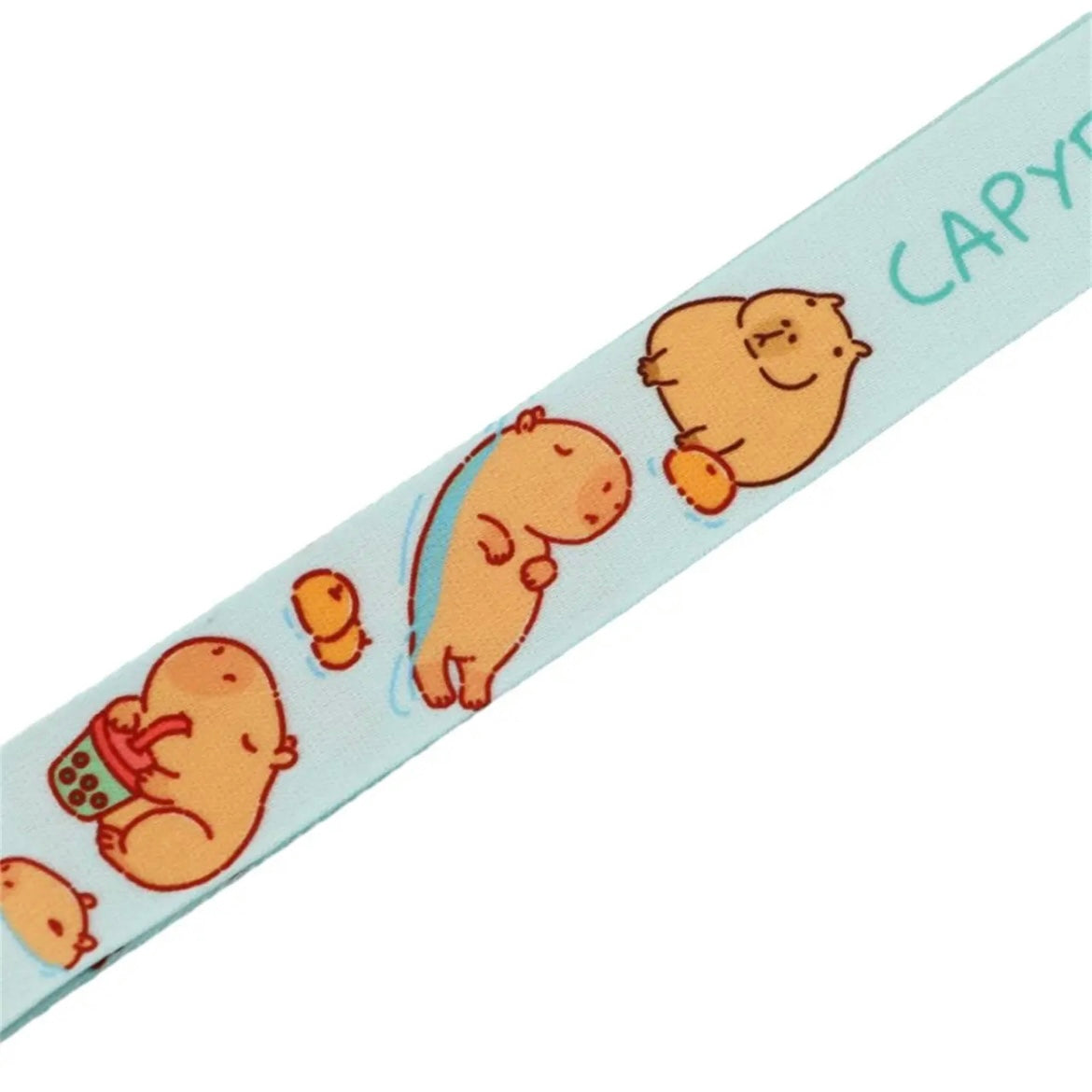 New Cute Capybara Lanyard Card Holder