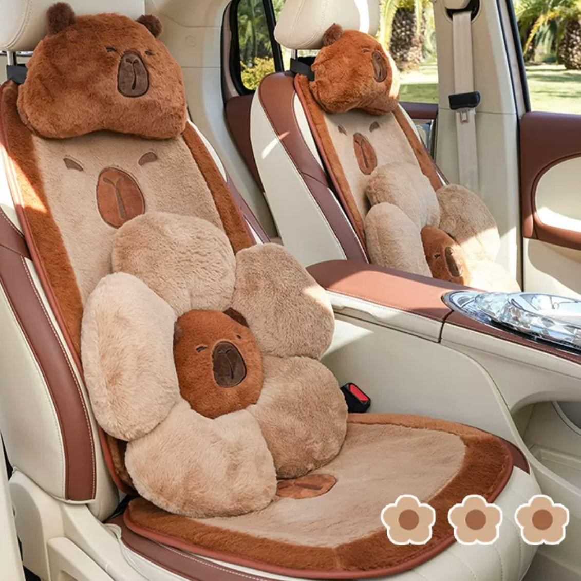 Universal Car-mounted Capybara Plush Accessories for All Seasons