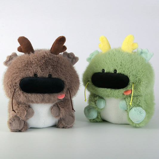 2024 New Cute Plush Toy with Big Nose Dragon