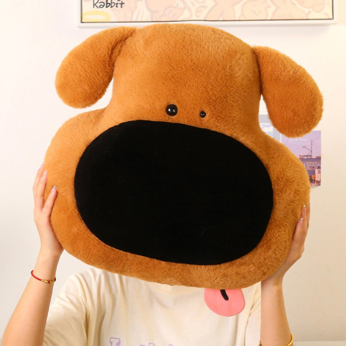 Big Nose Dog Plush Pillow Cushion