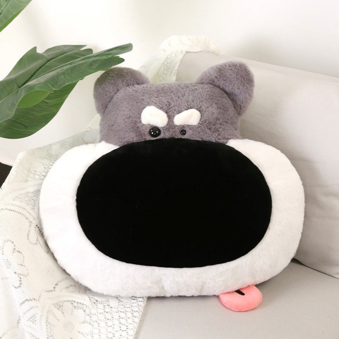 Big Nose Dog Plush Pillow Cushion