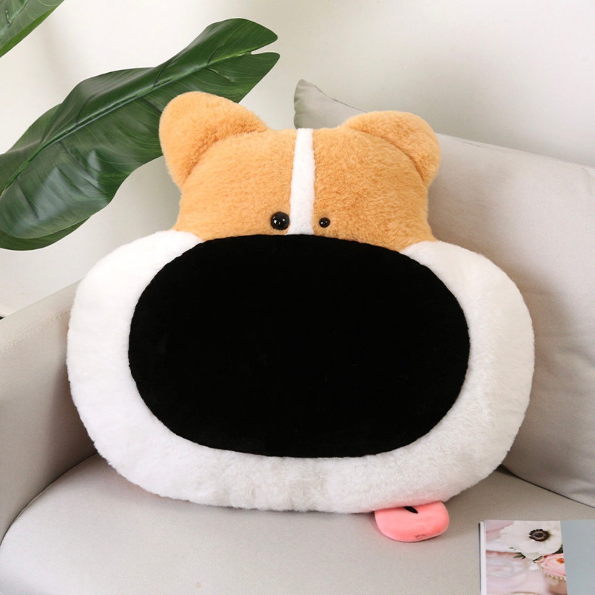 Big Nose Dog Plush Pillow Cushion