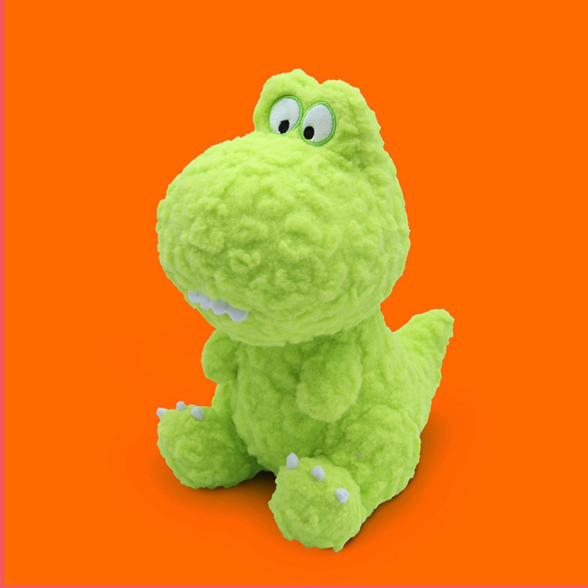 Adorable Goofy Dinosaur Plush Toy with Buck Teeth