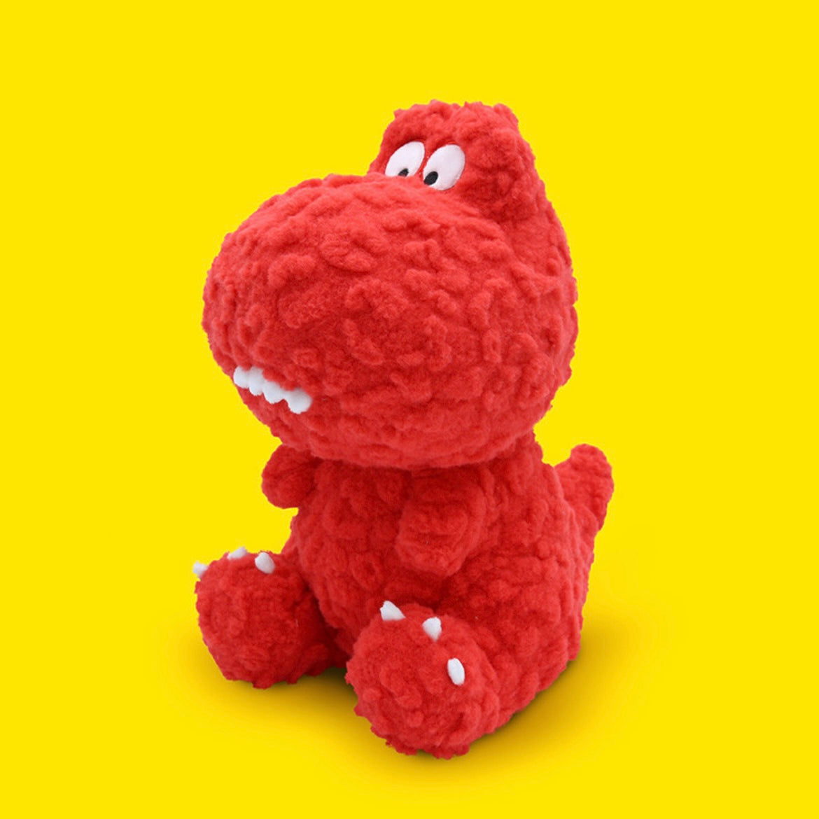 Adorable Goofy Dinosaur Plush Toy with Buck Teeth