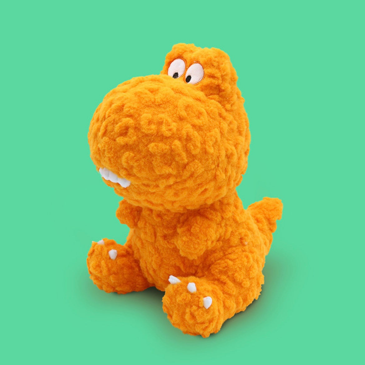 Adorable Goofy Dinosaur Plush Toy with Buck Teeth