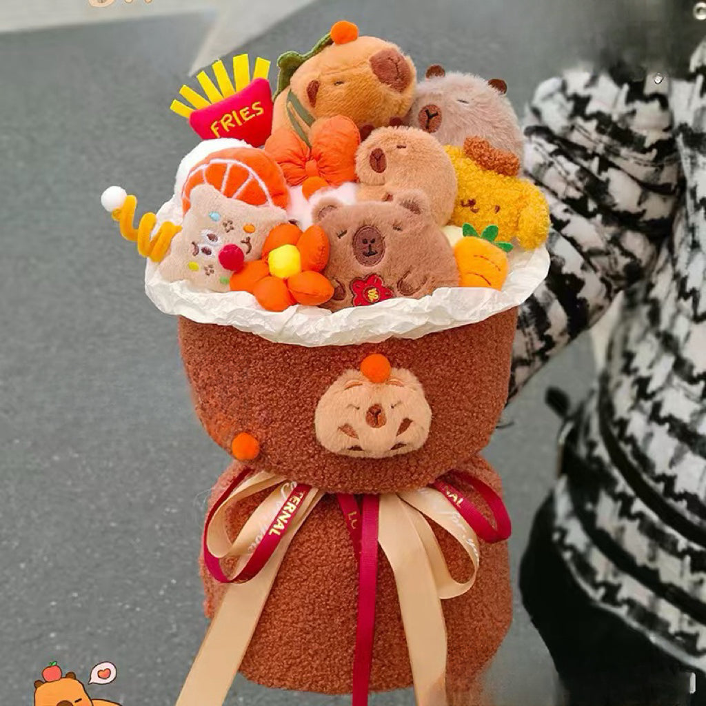 Capybara Plush Toy Bouquet - Romantic Valentine's Day and Birthday Gift