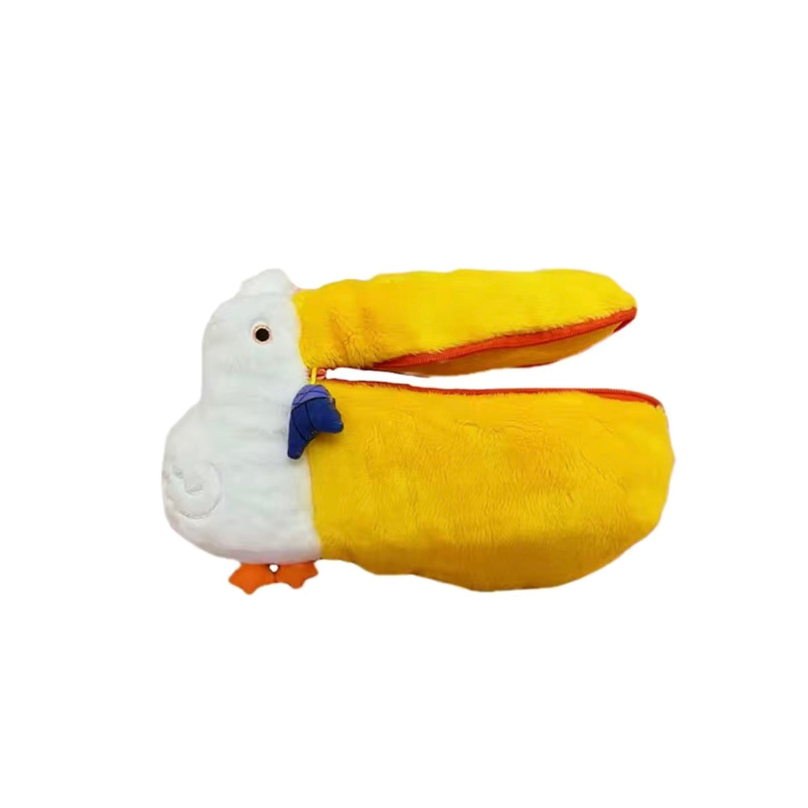 Cute Plush Pelican Shaped Pen Pouch Storage Bag