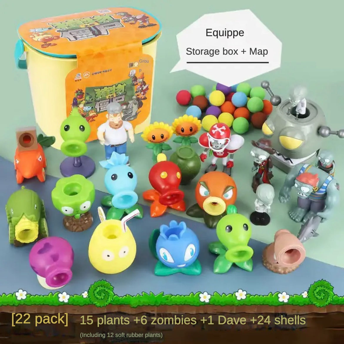 Zombie vs. Plant Puzzle Battle Toy Set Gift