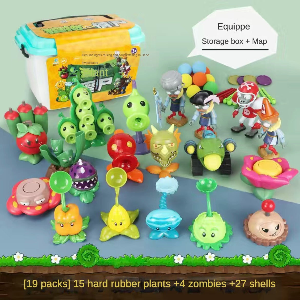 Zombie vs. Plant Puzzle Battle Toy Set Gift