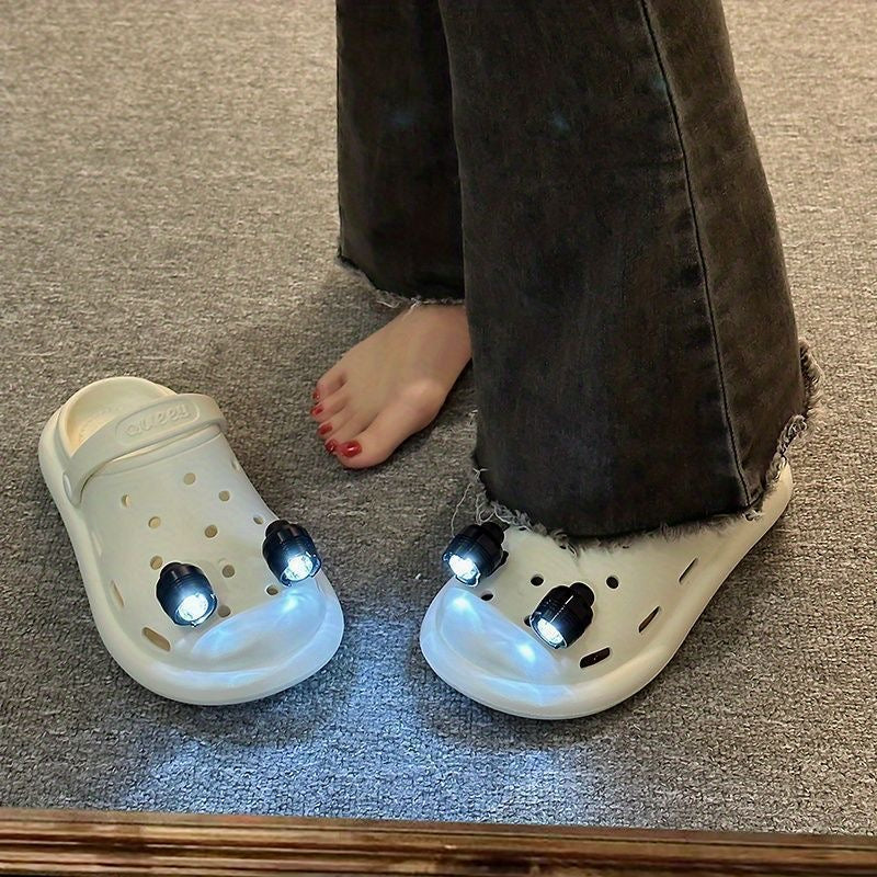 2024 New Summer Anti-Slip Soft-Sole Creative LED Hole Shoes