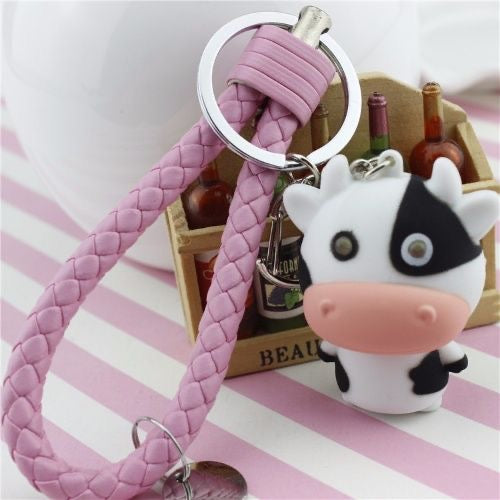 【Special Offer!】LED Light and Sound Cow Frog Donkey Keychain Pendant