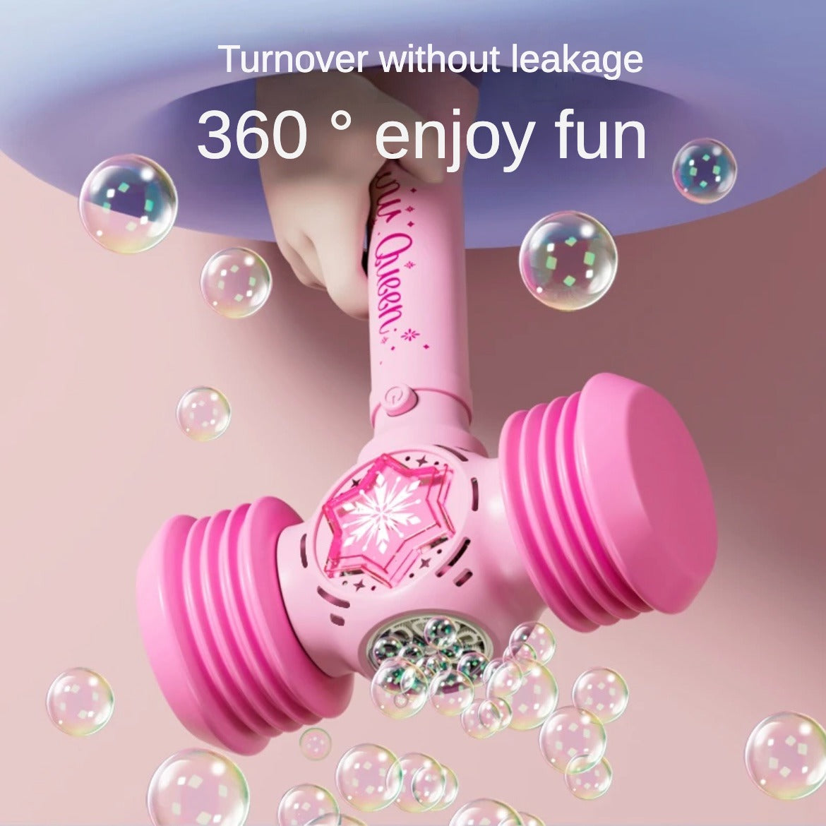 Princess Light-up Hammer Bubble Machine Toy Birthday Gift