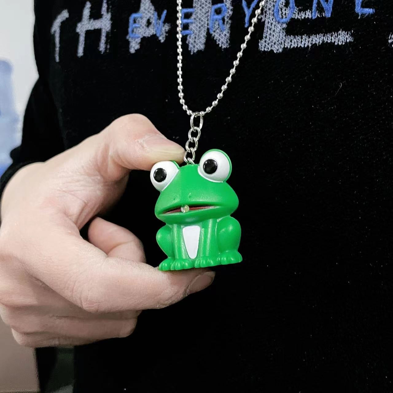 【Special Offer!】LED Light and Sound Cow Frog Donkey Keychain Pendant