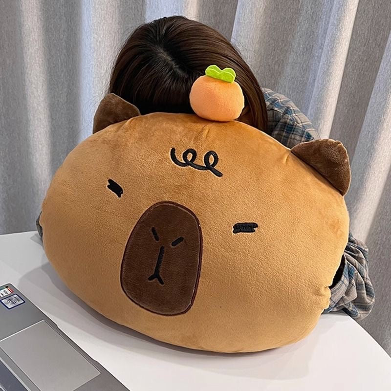 【Ahhkawaii】2023 New Capybara Plush Hand Warmer Toy Pillow - a Gift for Girls