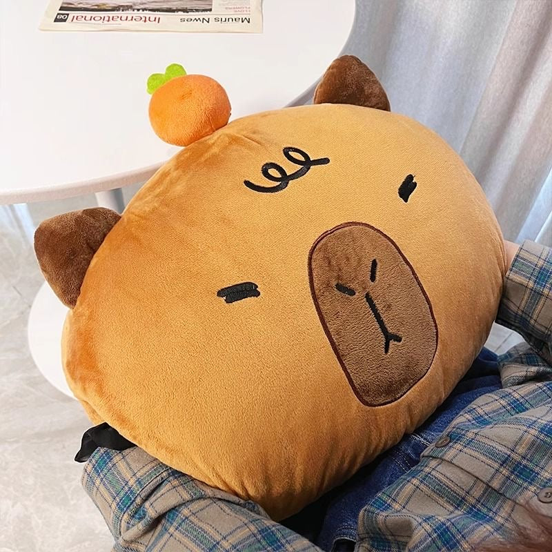 【Ahhkawaii】2023 New Capybara Plush Hand Warmer Toy Pillow - a Gift for Girls