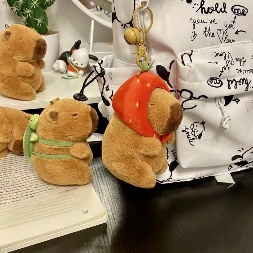 【Ahhkawaii】Capybara Plush Toy Cute Backpack Keychain Gift