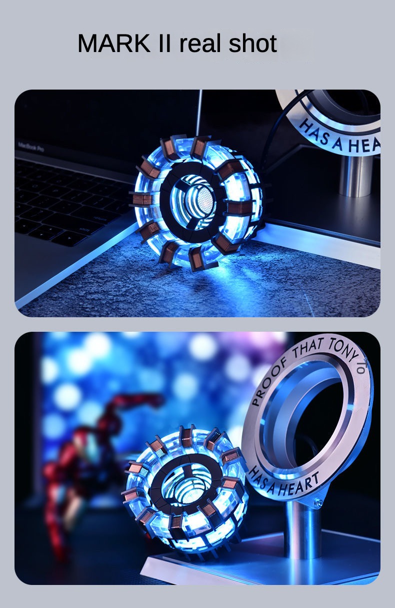 【Ahhkawaii】Reactor Technology-Inspired Steel Heart Collectible Alloy Model, Ideal for Boys, Toy and Gift with a High-Tech Vibe