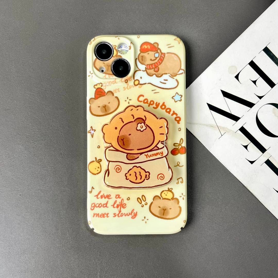 Ahhkawaii 2023 New Stylish and Cute Cartoon Capybara Phone Case for A