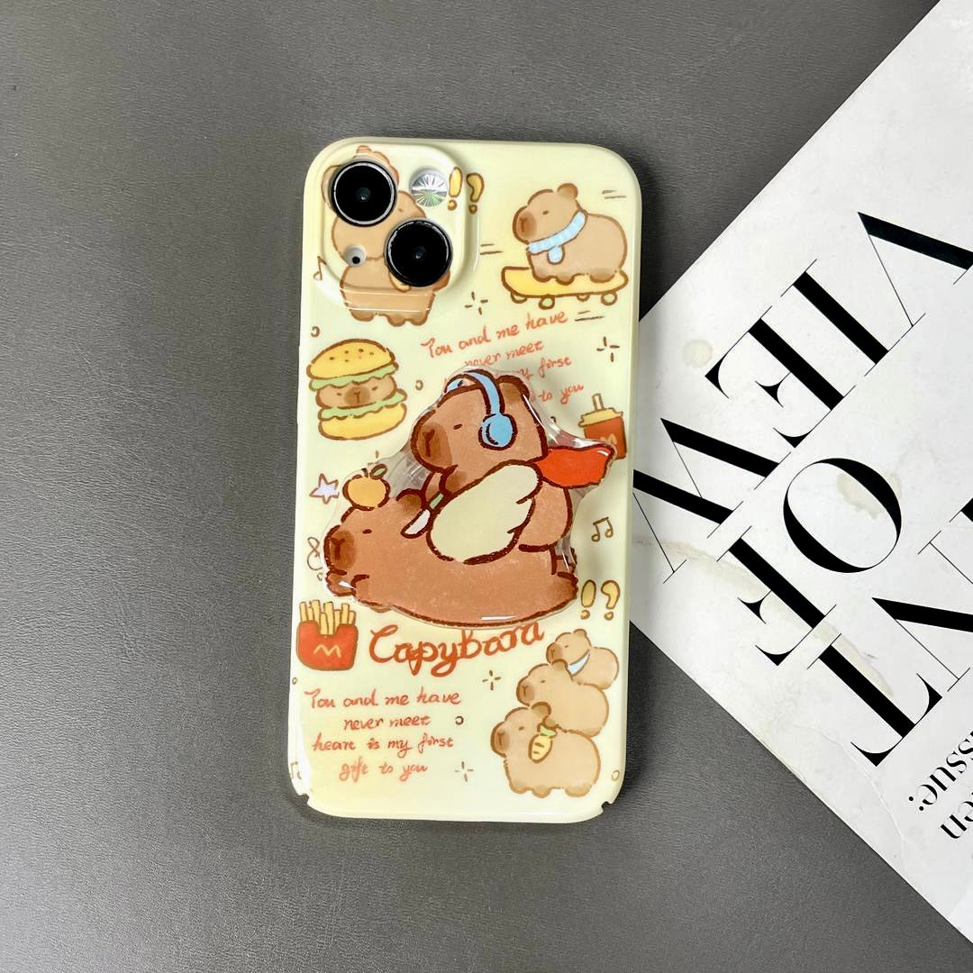 Ahhkawaii 2023 New Stylish and Cute Cartoon Capybara Phone Case for A