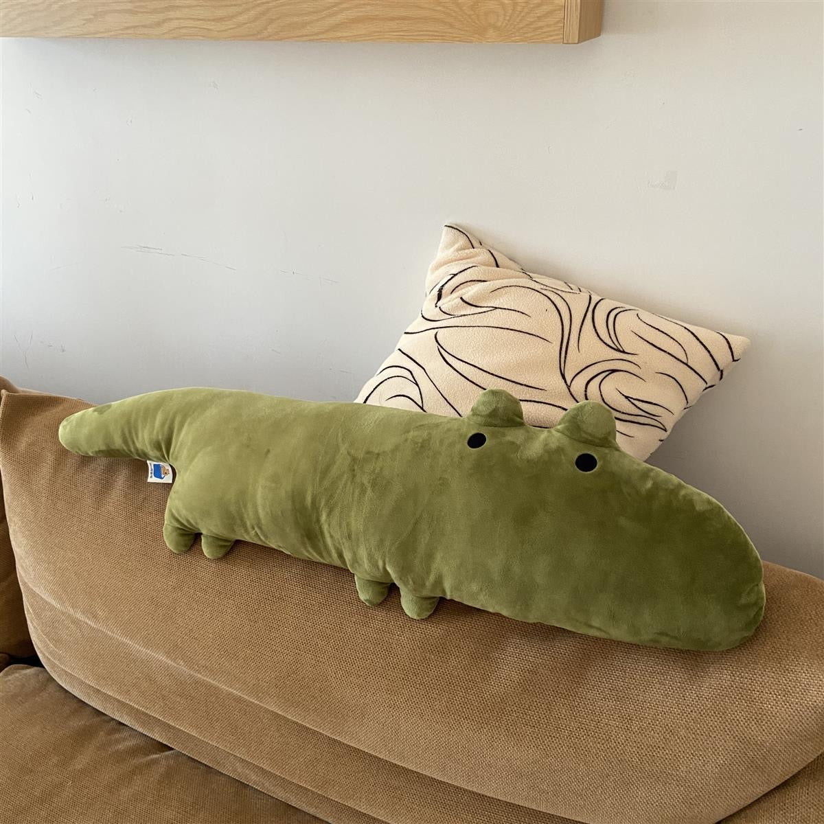 【Ahhkawaii】2023 New Cute and Creative Capybara & Crocodile Plush Pillow Backrest – the Perfect Couple's Gift