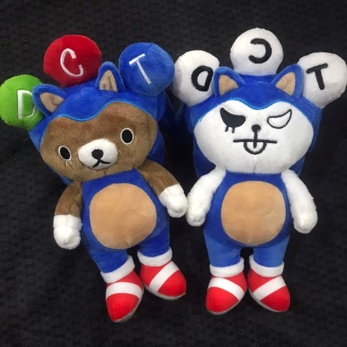 Dreams Come True DCT Bear & Sonic Plush Toy Set – 2pcs, Anime Merchandise