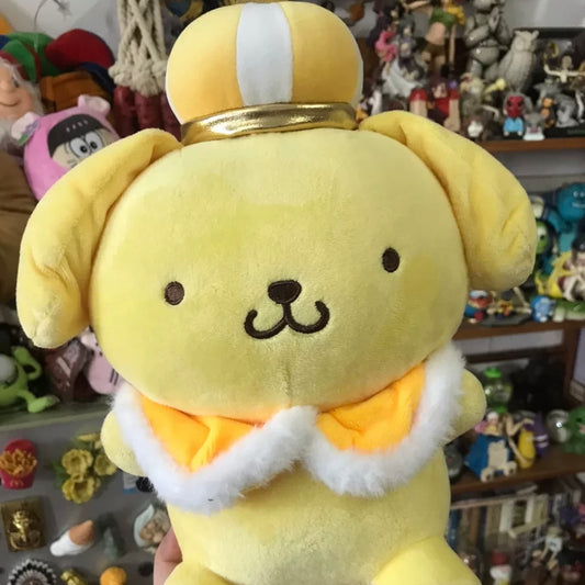 25cm Sanrio Flawed Crown Cloak Pompompurin Plush Toy – Anime Merchandise