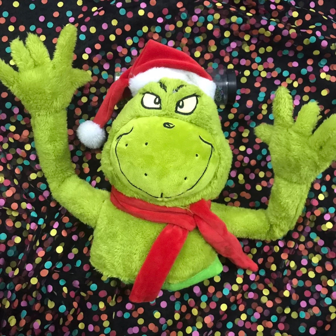 25cm Christmas Grinchh Hand Puppet Plush Toy – Anime Merchandise