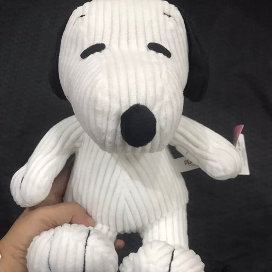 Taiwan Exclusive Sitting White Striped Snoopyy Plush – Limited Edition Collectible