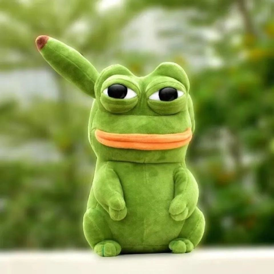 Ugly-Cute Sad Big-Eyed Frog Plush Toy – Adorable Gift 🐸💚