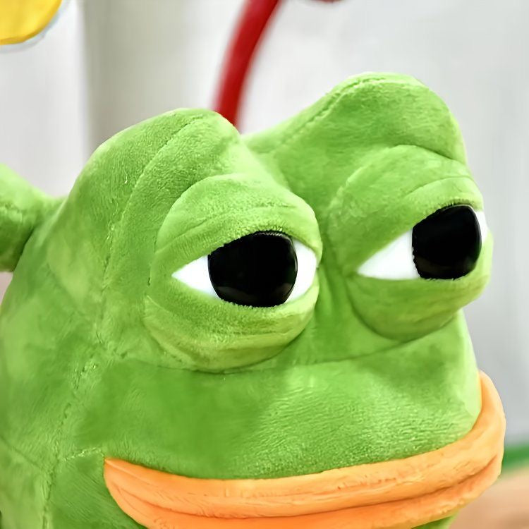 Ugly-Cute Sad Big-Eyed Frog Plush Toy – Adorable Gift 🐸💚