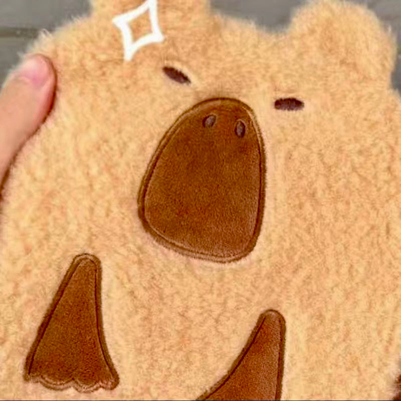 【Ahhkawaii】Capybara Cute INS Style Winter Plush Warm Scarf 2023